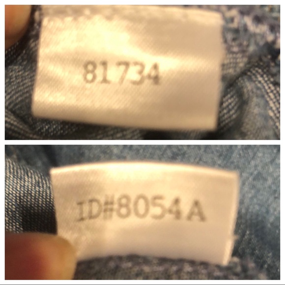 ANN TAYLOR 💯% cotton denim tunic top•front lacing•long sleeve•size 8 - Picture 15 of 17